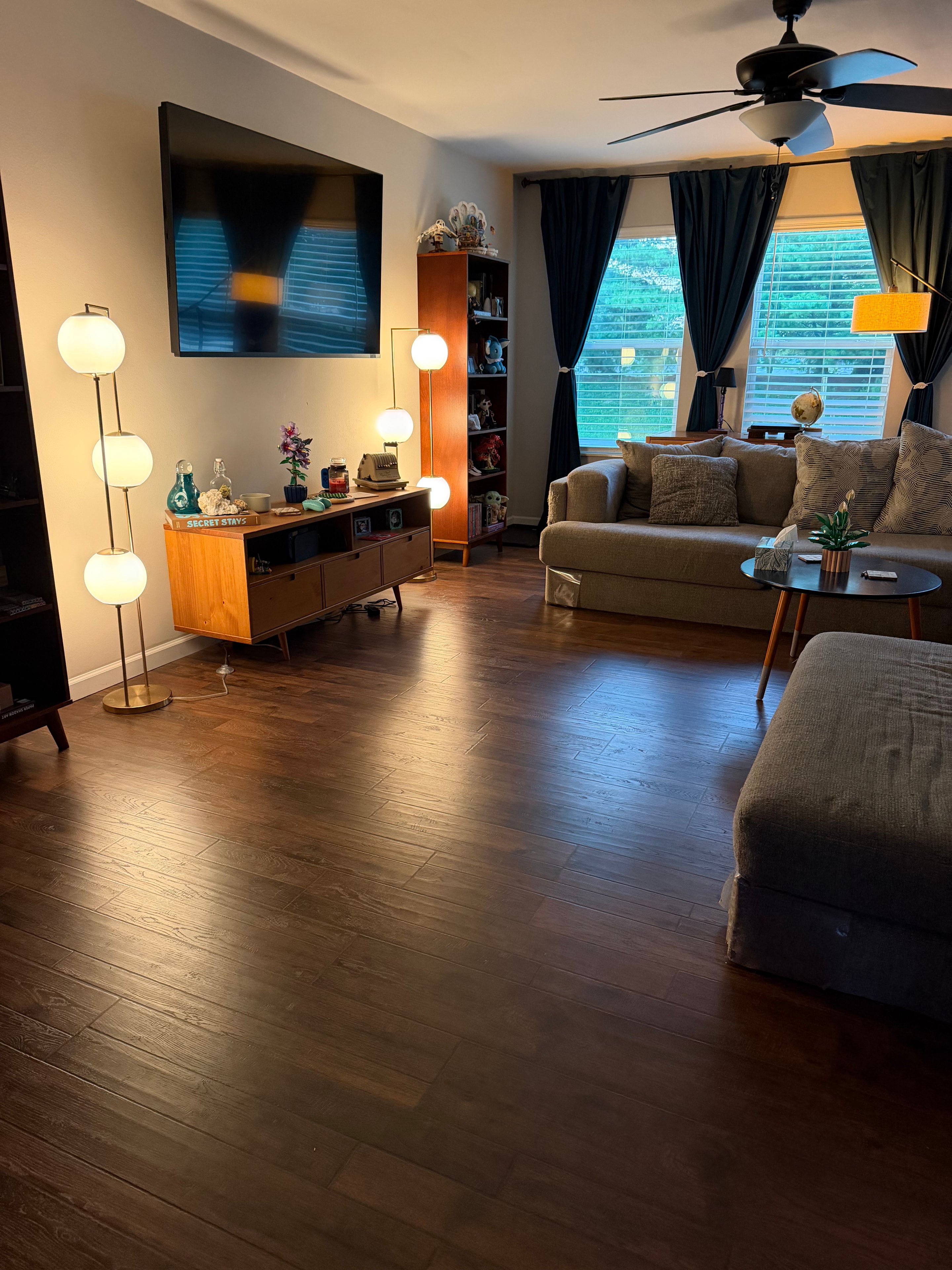 New hardwood flooring installation in beautiful home