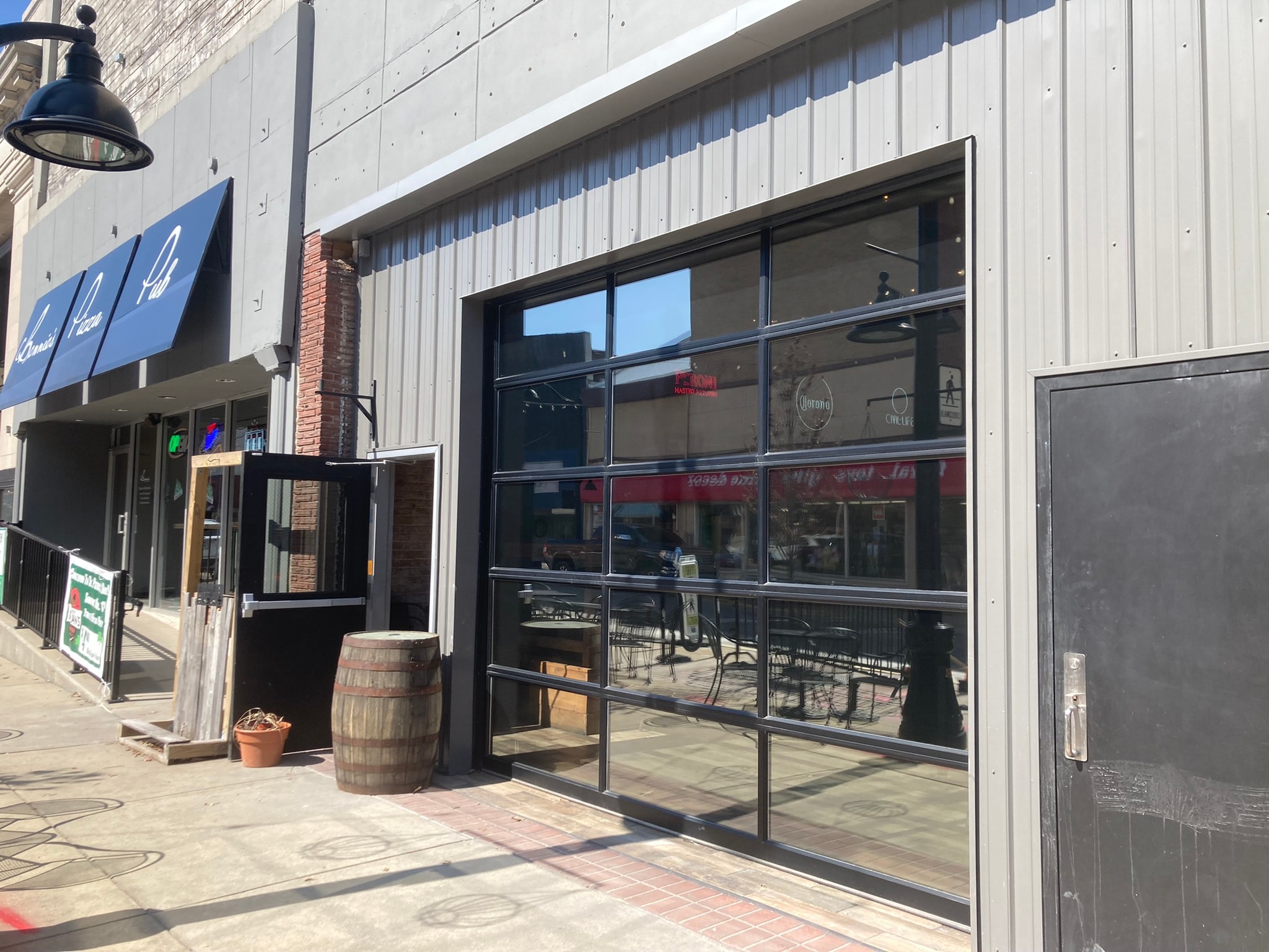 Commercial window tinting on office building